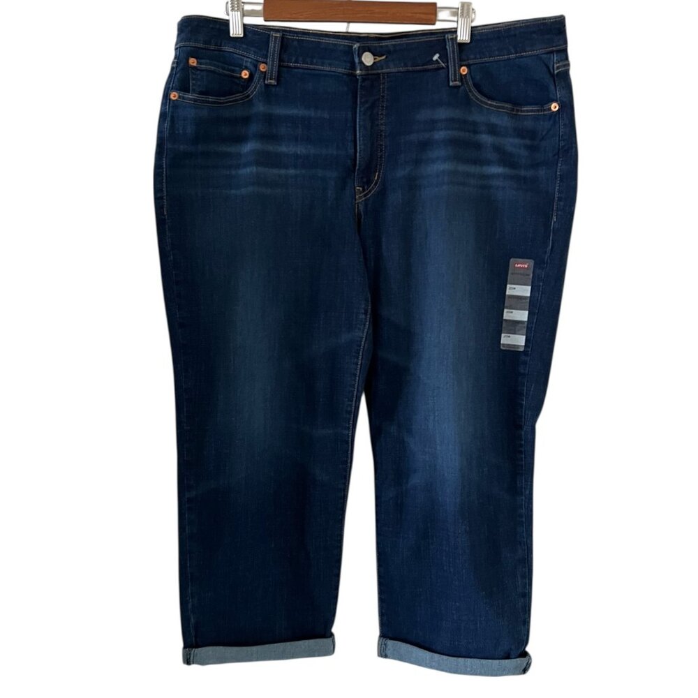 Levi's NEW Boyfriend Jeans In Dark Wash Size 20W
